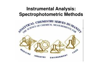 Instrumental Analysis: Spectrophotometric Methods