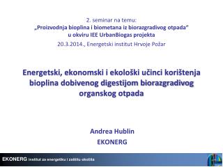 Andrea Hublin EKONERG