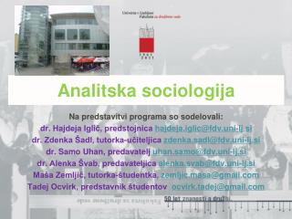 Analitska sociologija