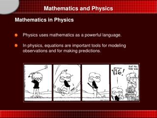 Mathematics and Physics