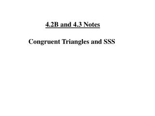 4.2B and 4.3 Notes
