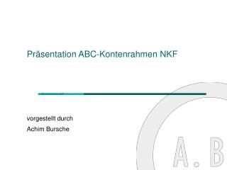Präsentation ABC-Kontenrahmen NKF