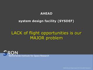 AHEAD system design facility (SYSDEF)