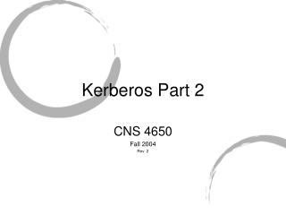 Kerberos Part 2