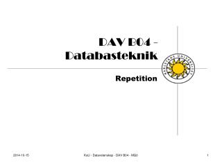 DAV B04 - Databasteknik