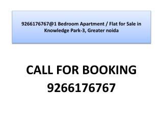 9266176767@1 Bedroom Apartment / Flat for Sale in Knowledge