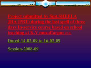 Model lesson plan Class-IV Sub-English Name of the teacher-Mrs Sheela jha.(PRT)