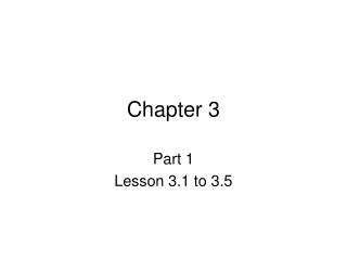 Chapter 3