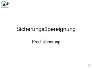 Sicherungsübereignung