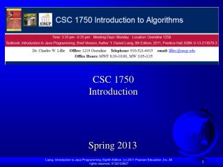 CSC 1750 Introduction