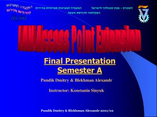 Final Presentation Semester A