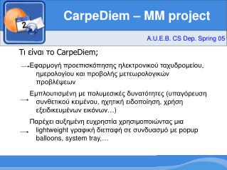 CarpeDiem – MM project