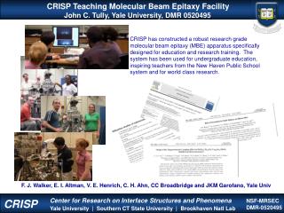 CRISP Teaching Molecular Beam Epitaxy Facility