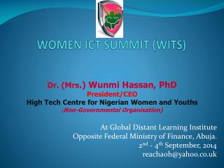 WOMEN ICT SUMMIT (WITS)