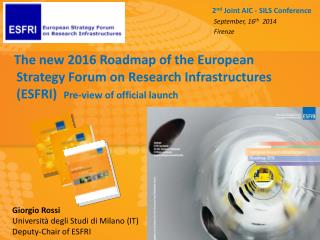 Strategy Report on Research Infrastructures Roadmap 2010