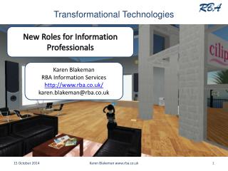 Transformational Technologies
