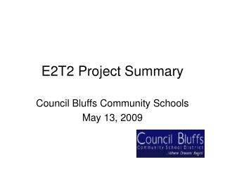 E2T2 Project Summary