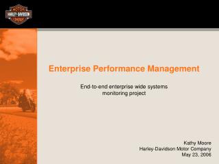 Enterprise Performance Management