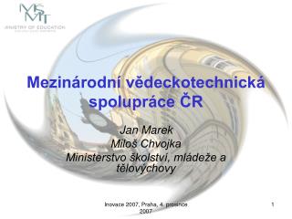 Mezinárodní vědeckotechnická spolupráce ČR