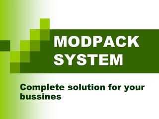 MODPACK SYSTEM