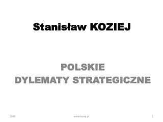 Stanisław KOZIEJ