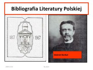 Bibliografia Literatury Polskiej
