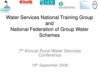 Water Services National Training Group and National Federation of Group Water Schemes