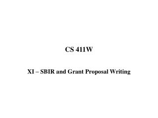 CS 411W