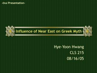 Influence of Near East on Greek Myth