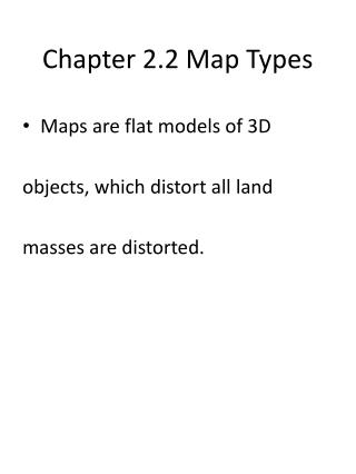 Chapter 2.2 Map Types