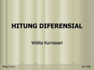 HITUNG DIFERENSIAL