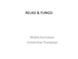 RELASI &amp; FUNGSI