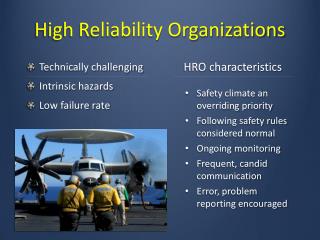 High Reliability Organizations