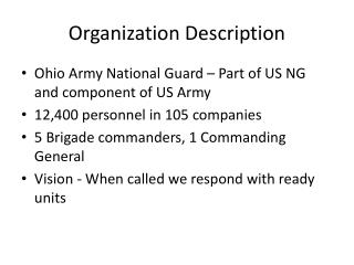 Organization Description