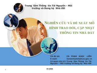 Nghiên cứu và đề xuất mô hình trao đổi, cập nhật thông tin nhà đất