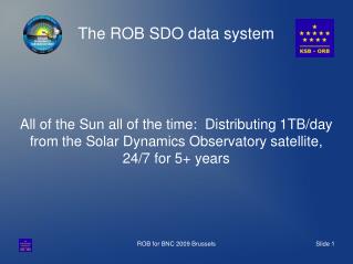The ROB SDO data system