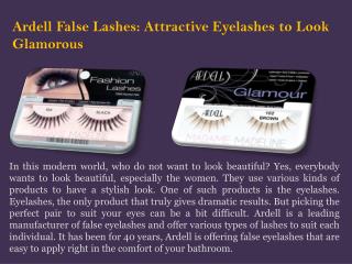 Attractive Ardell False Eyelashes