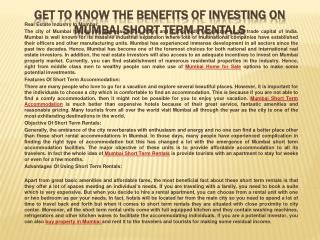 Get To Know The Benefits Of Investing On Mumbai Short Term R