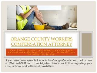Workers Compensation Attorney Orange County