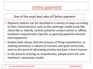 Edit some Personal Information about online payment