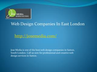 web design companies in east london