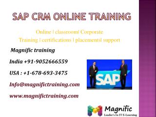 sap crm online training in india