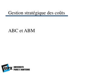 ABC et ABM