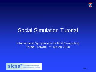 Social Simulation Tutorial