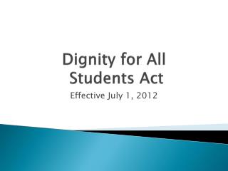 Dignity for All Students Act