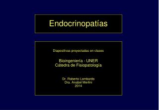 Endocrinopatías