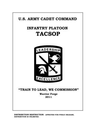 INFANTRY PLATOON TACSOP