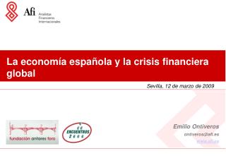 La economía española y la crisis financiera global