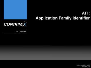 AFI: Application Family Identifier
