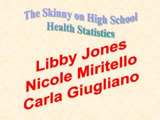 Libby Jones Nicole Miritello Carla Giugliano